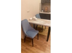 Стул на металлокаркасе Kora beige / black фото покупателя 421