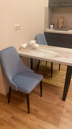 Стул на металлокаркасе Kora beige / black фото покупателя 421