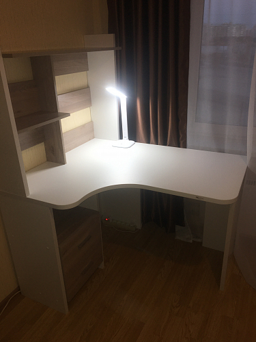 Стол компьютерный с надстройкой 100 х 120 см угловой нельсон левый фото покупателя 2