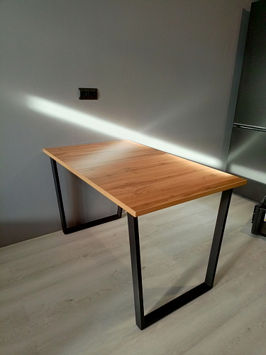 Деревянный стол Лота Лофт 120x75 дуб крафт табачный / черный матовый фото покупателя 714