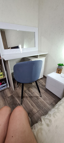 Стул на металлокаркасе Gabi dark beige / black / silver фото покупателя 928