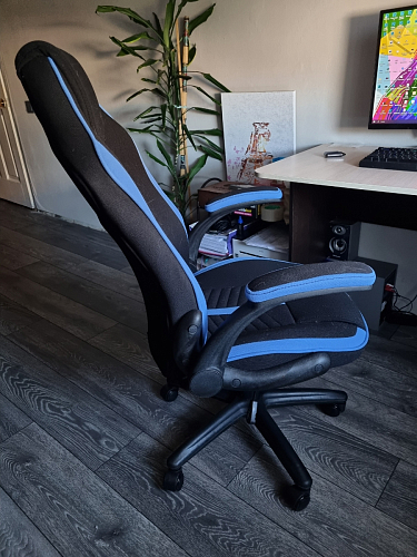 Компьютерное кресло Plast черный / голубой фото покупателя 17