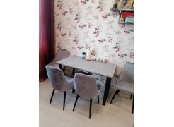 Стол Лота Лофт 120 25 мм сабия / черный матовый фото покупателя 301