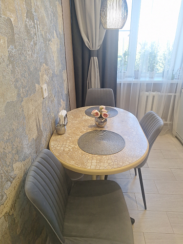 Стул на металлокаркасе Седа К латте / черный фото покупателя 61