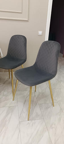 Стул на металлокаркасе Dabl 01 champagne / gold фото покупателя 118