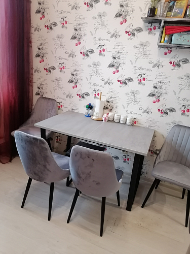 Деревянный стол Лота Лофт 140х80 дуб крафт табачный / черный матовый фото покупателя 301