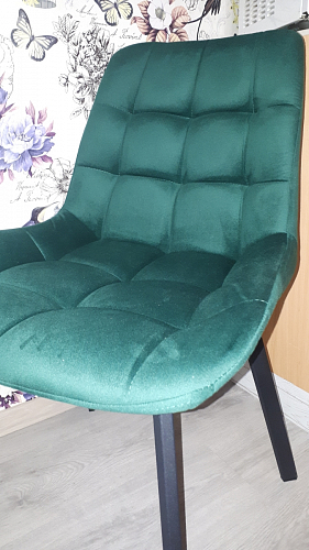 Стул на металлокаркасе Челси латте / черный фото покупателя 146