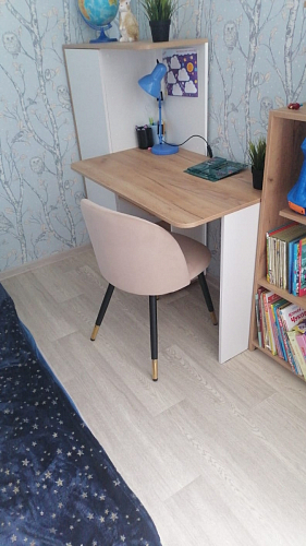 Стул на металлокаркасе Gabi dark beige / black / silver фото покупателя 55