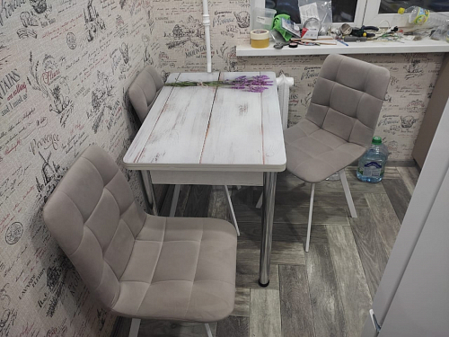 Стул на металлокаркасе Чилли зеленый / белый каркас фото покупателя 250