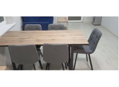 Стул на металлокаркасе Чилли синяя ткань / белый фото покупателя 529