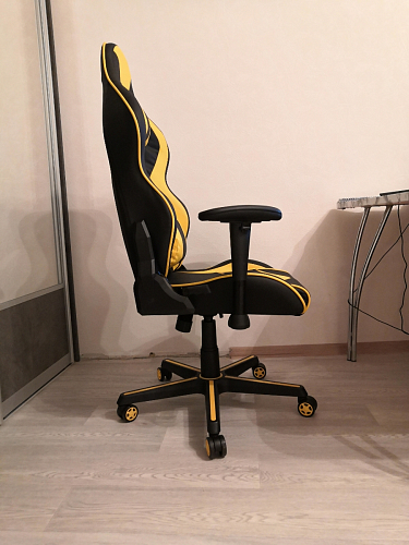 Компьютерное кресло Racer черное / голубое фото покупателя 118