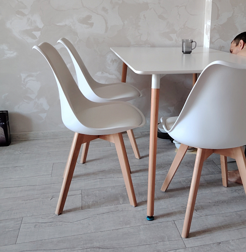 Стол Table 120 white / wood фото покупателя 24