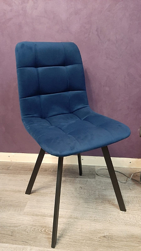 Стул на металлокаркасе Чилли синий / белый фото покупателя 711