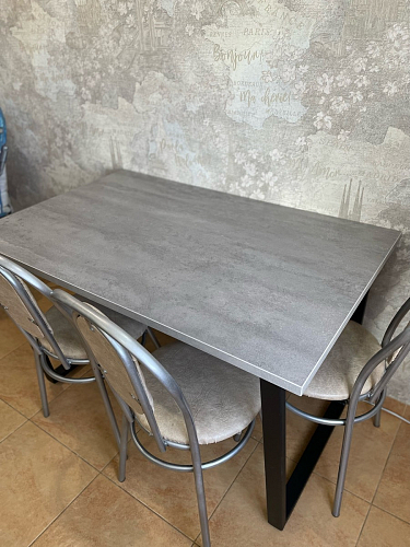 Деревянный стол Лота Лофт 120x75 дуб крафт табачный / черный матовый фото покупателя 642