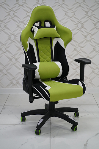 Компьютерное кресло Prime черное / зеленое из шоурума 1