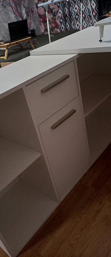 Письменный стол Лайт 03.245F белый гладкий 101 фото покупателя 3