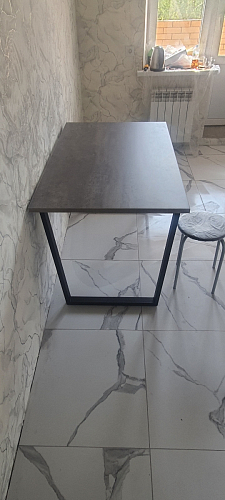 Деревянный стол Лота Лофт 140х80 дуб крафт табачный / черный матовый фото покупателя 940