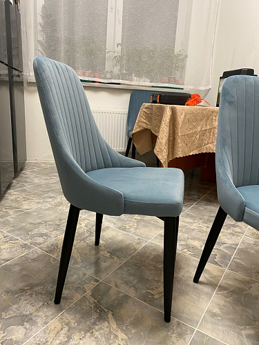 Стул на металлокаркасе Kora gray / black фото покупателя 166