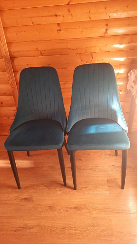 Стул на металлокаркасе Kora light blue / white фото покупателя 319