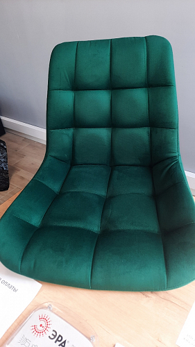 Стул на металлокаркасе Челси К крутящийся бирюзовый / черный фото покупателя 255