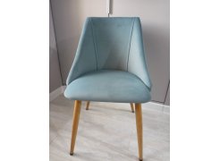 Стул на металлокаркасе Morgan light blue / black фото покупателя 14