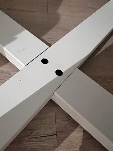 Стеклянный стол Норфолк 100 золото фото покупателя 29