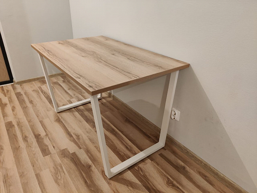 Деревянный стол Лота Лофт 140х80 черный матовый / бетон светлый фото покупателя 545