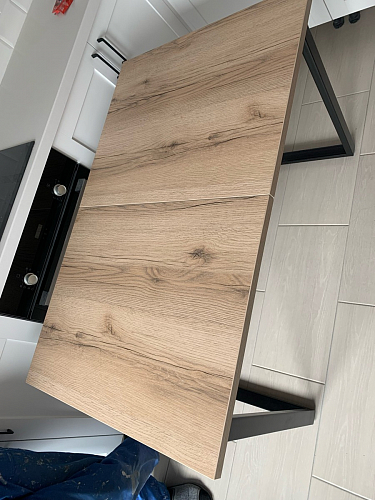 Стол Лота Лофт 120 32 мм бетон / черный матовый фото покупателя 70