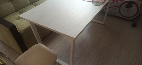 Деревянный стол Лота Лофт 140х80 черный матовый / бетон светлый фото покупателя 612