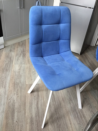 Стул на металлокаркасе Чилли бежевый / белый каркас фото покупателя 863