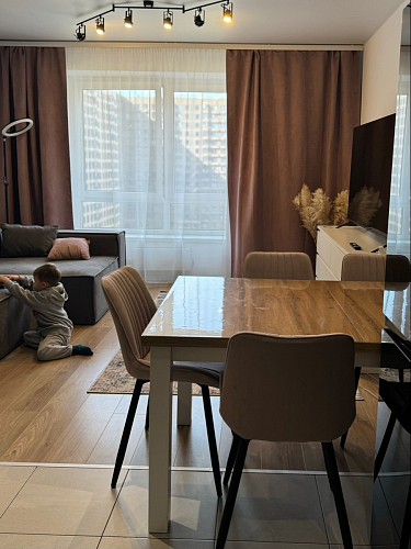 Стул на металлокаркасе Седа К латте / черный фото покупателя 216