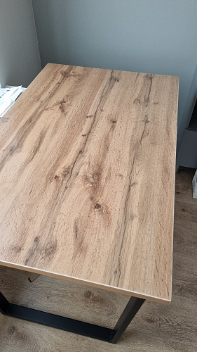 Деревянный стол Лота Лофт 140х80 черный матовый / бетон светлый фото покупателя 855