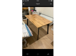 Стол Тринити Лофт 120 32 мм бетон / черный матовый фото покупателя 438