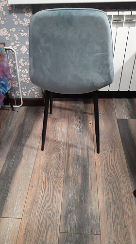 Стул на металлокаркасе Capri голубой фото покупателя 77