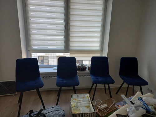 Стул на металлокаркасе Чилли К черный / зеленый фото покупателя 240