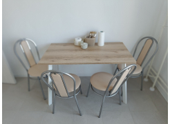 Стол Тринити Лофт 120 32 мм бетон / черный матовый фото покупателя 15