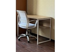 Письменный стол Клер Лофт дуб вотан / черный матовый фото покупателя 37