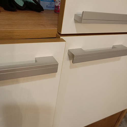 Компьютерный стол Ганор левый дуб вотан / белый  - Уцененный экземпляр фото покупателя 19