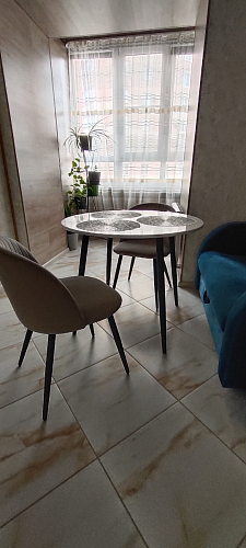 Стул на металлокаркасе Gabi 1 light purple / black фото покупателя 522