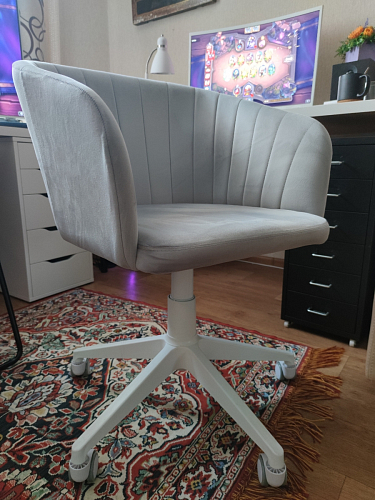 Компьютерное кресло Тибо светло-коричневый / белый фото покупателя 126