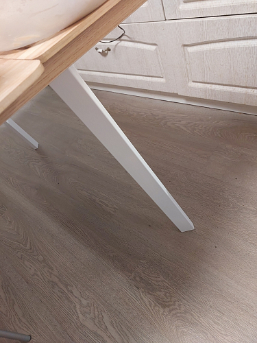 Стол Тринити Лофт 120 32 мм дуб галифакс табако / черный матовый фото покупателя 276