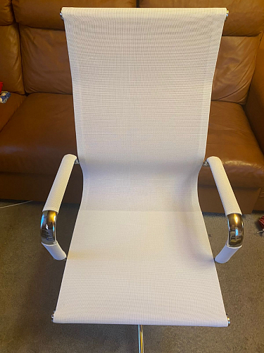 Компьютерное кресло Reus черная сетка / хром фото покупателя 45