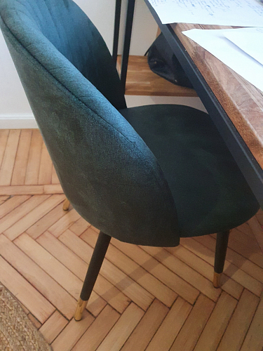 Стул на металлокаркасе Gabi 1 темно-серый / черный фото покупателя 47