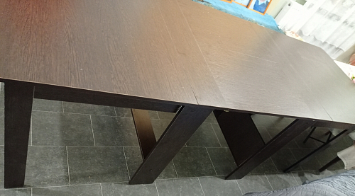 Стол обеденный раздвижной СтК7 дуб молочный фото покупателя 100