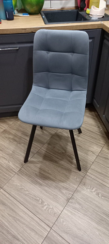 Стул на металлокаркасе Чилли синий / белый фото покупателя 1350