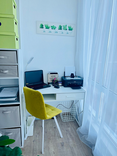 Стул на металлокаркасе Чилли синий / белый фото покупателя 792