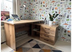 Компьютерный стол с тумбой КСТ-109 тумба слева фото покупателя 51