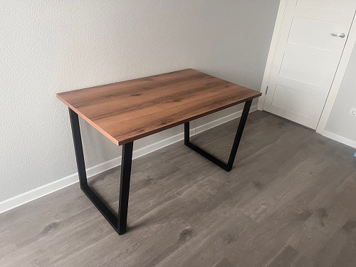 Стол Лота Лофт 120 25 мм дуб делано темный / черный матовый фото покупателя 534