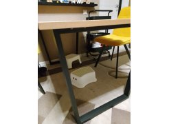 Стол Лота Лофт 140 25 мм черный матовый / бетон фото покупателя 496