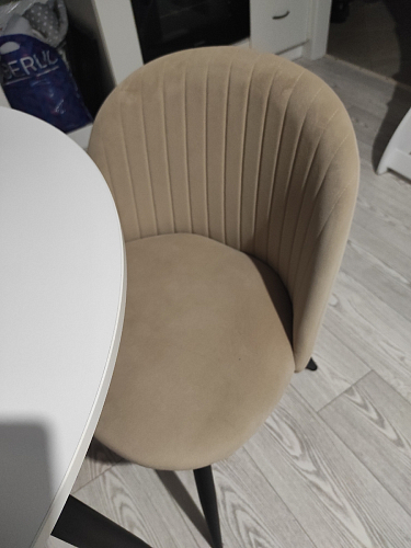 Стул на металлокаркасе Gabi latte / gold / black фото покупателя 427